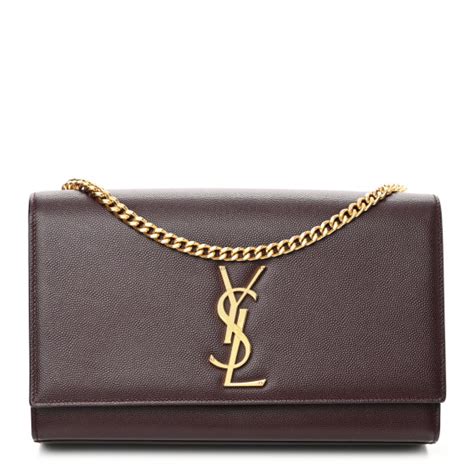 ysl amaranto|SAINT LAURENT Grain De Poudre Medium Classic Monogram .